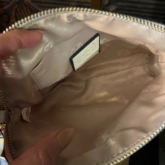 Tory Burch Olive Green & Light Purple Wristlet w/ Long Crossbody Strap NWT - Picture 4 of 15